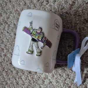 Rae Dunn Pixar Ceramic Mug with Purple Handle